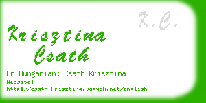 krisztina csath business card